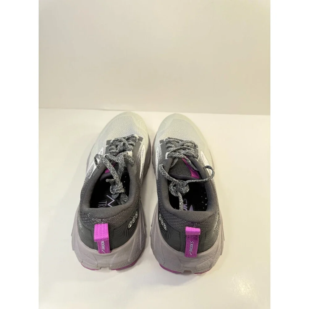 01767 Brooks Womens Brooks Cascadia 17 Trail, Grey/Purple, Running Shoes-US 9.5 - Picture 5 of 5